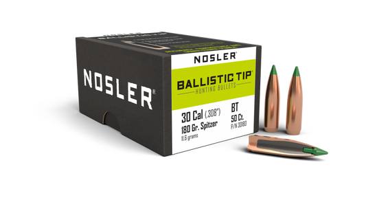 30 Caliber 180gr Ballistic Tip Hunting