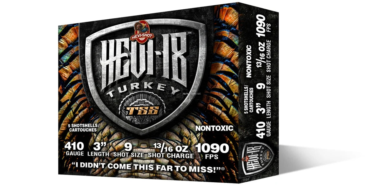 Hevi-Shot 410 Turkey Shotshell 3" 1090fps, 5rd per