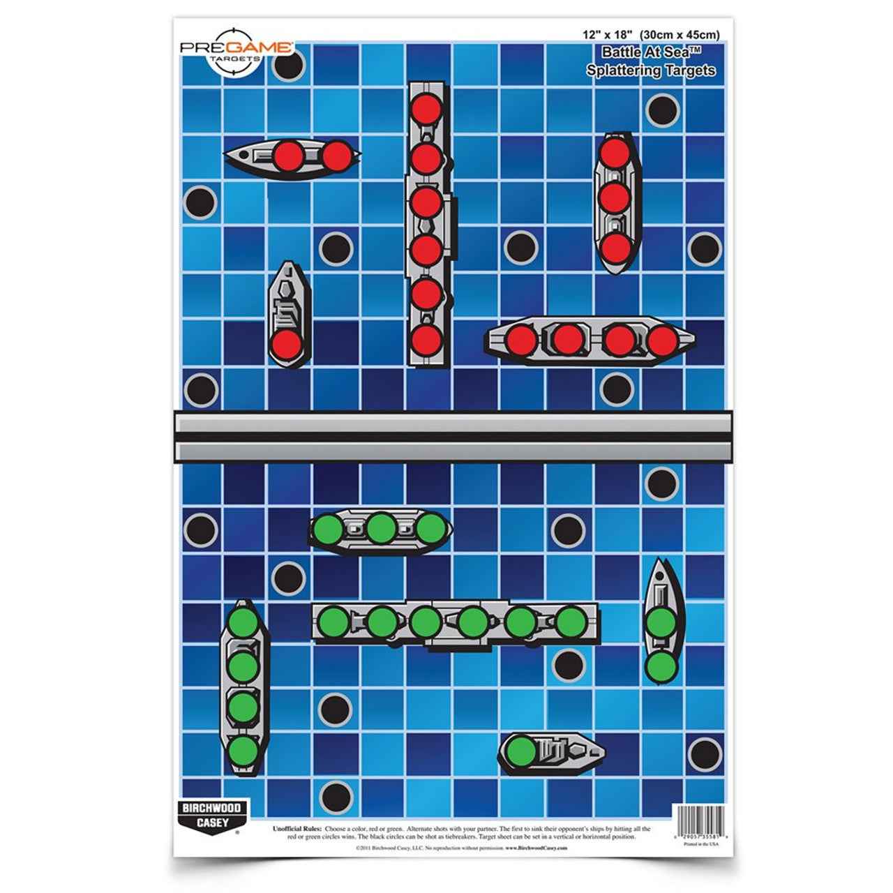 PREGAME® 12 x 18 Inch Battle at Sea™, 8 Targets