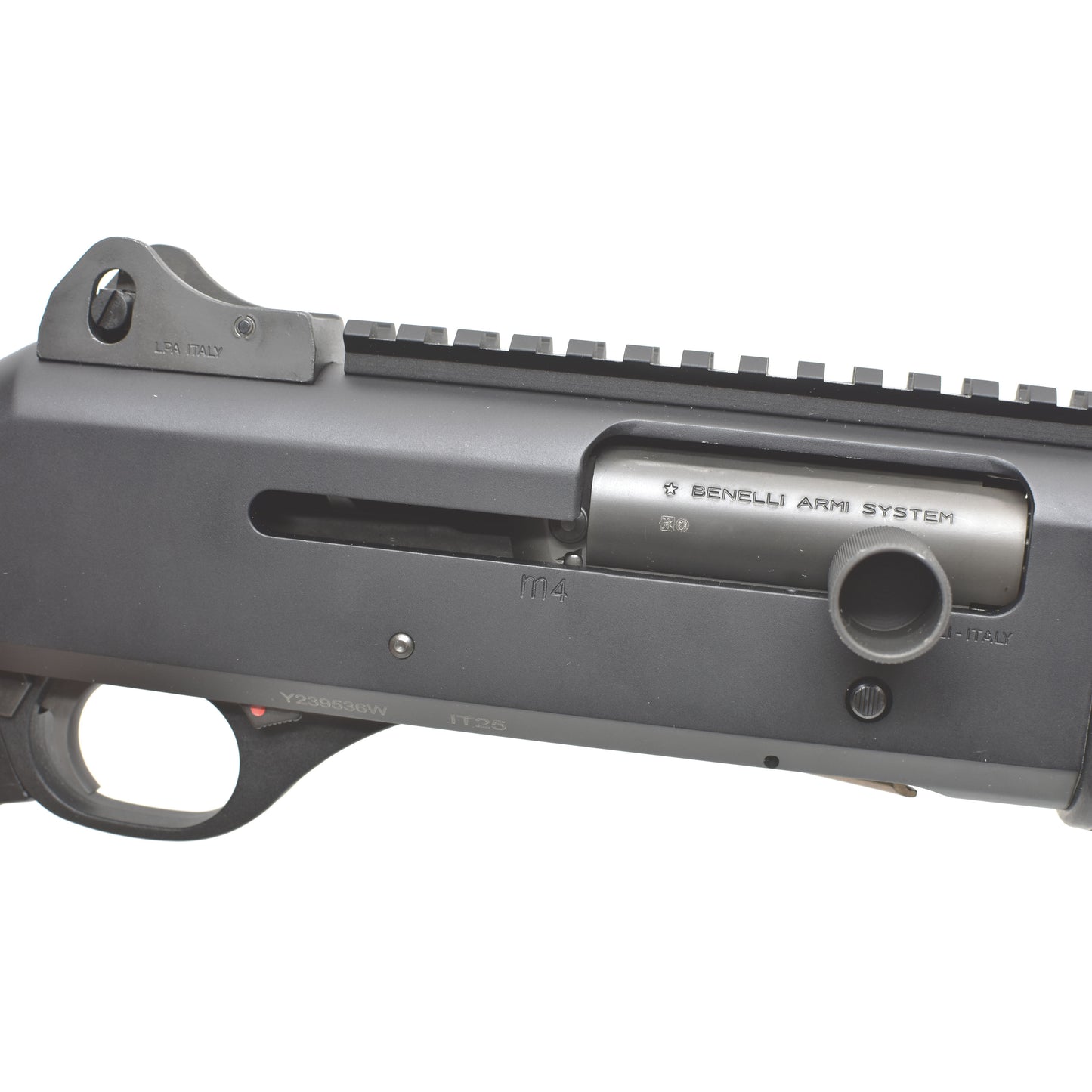 Benelli M4 - Upgraded charging Handle - +1 Mag Tube Extension - Midwest Industries Handguard