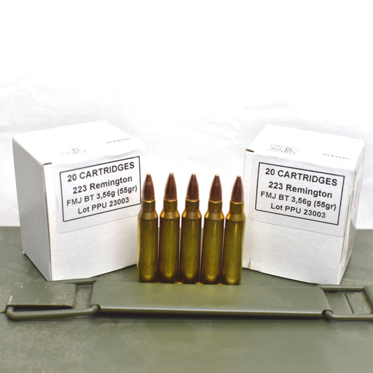 PRVI PPU .223 Rem 55Gr FMJ (Bulk 1000 Rounds, With ammo Box)