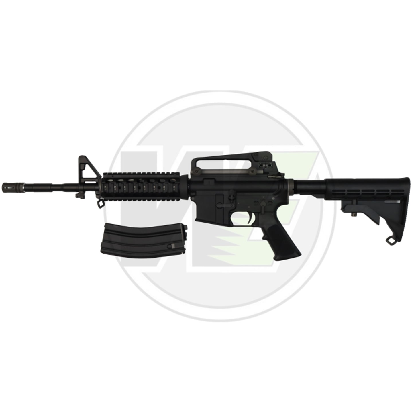 WE AIRSOFT, M4 RIS, Gas Blowback Rifle, 363mm Barrel  - Black