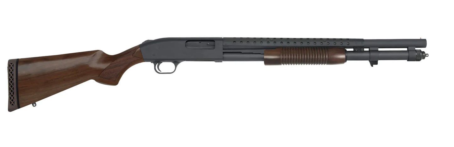 Mossberg 590 Retrograde, 12 Gauge, 3"Chamber, 20" Barrel - Walnut Stock