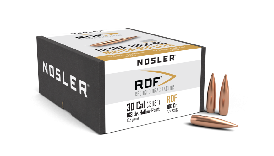 Nosler 30 Caliber 168gr RDF (100ct)