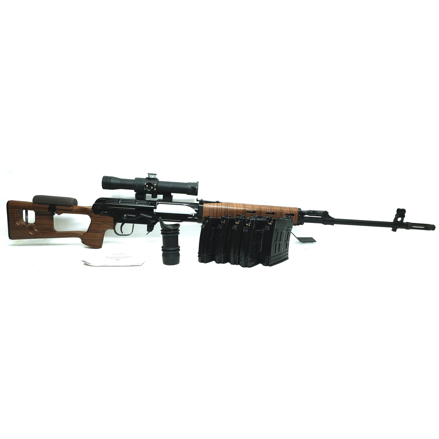 AIRSOFT Dragunov SVD w/ Real POSP Scope, Gas Blowback, Semi-auto
