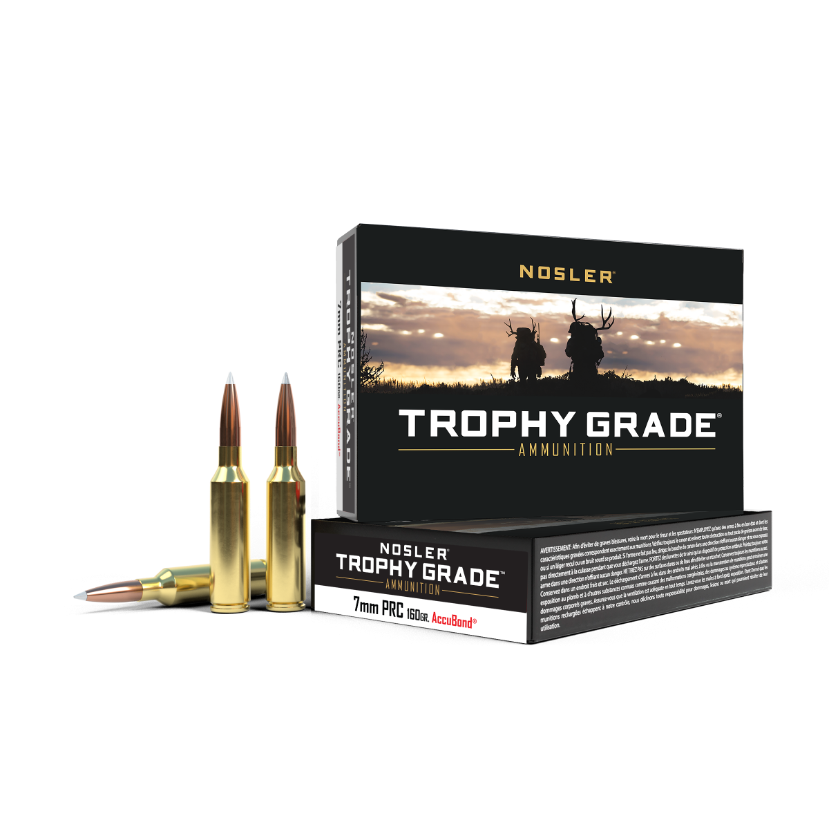 Nosler 7mm PRC 160gr AccuBond Trophy Grade Ammunition