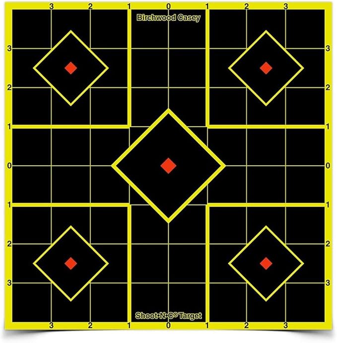 SHOOT-N-C 8" SIGHT-IN TARGET 6 SHEET PKG