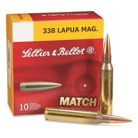 S & B c.338 Lapua 250GR. HPBT