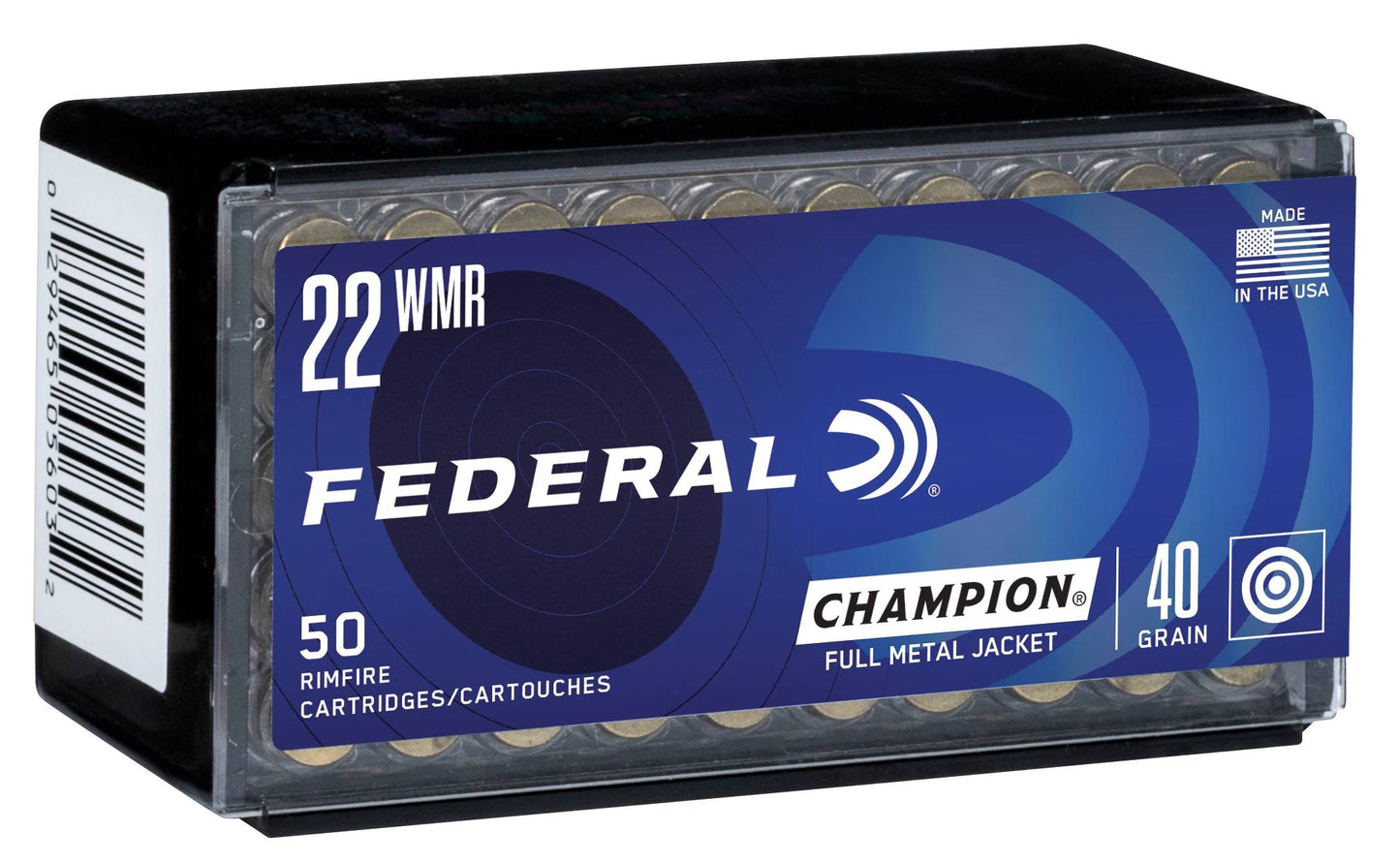 Federal, .22 WMR, FMJ 40 gr. (50 rnds)