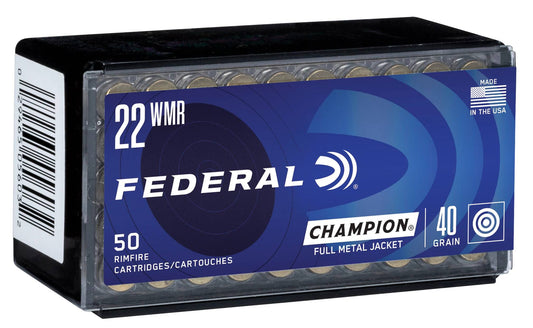 Federal, .22 WMR, FMJ 40 gr. (50 rnds)
