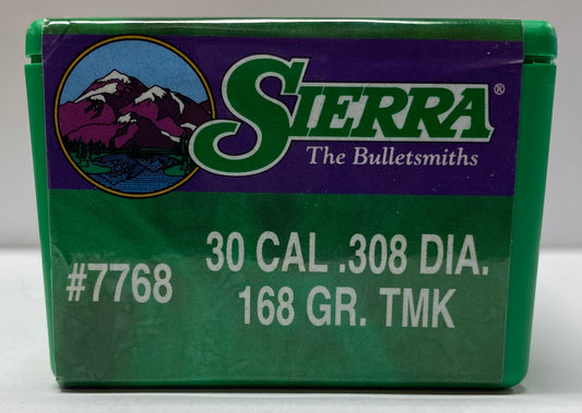 Sierra Tipped MatchKing .308 HPBT 168gr