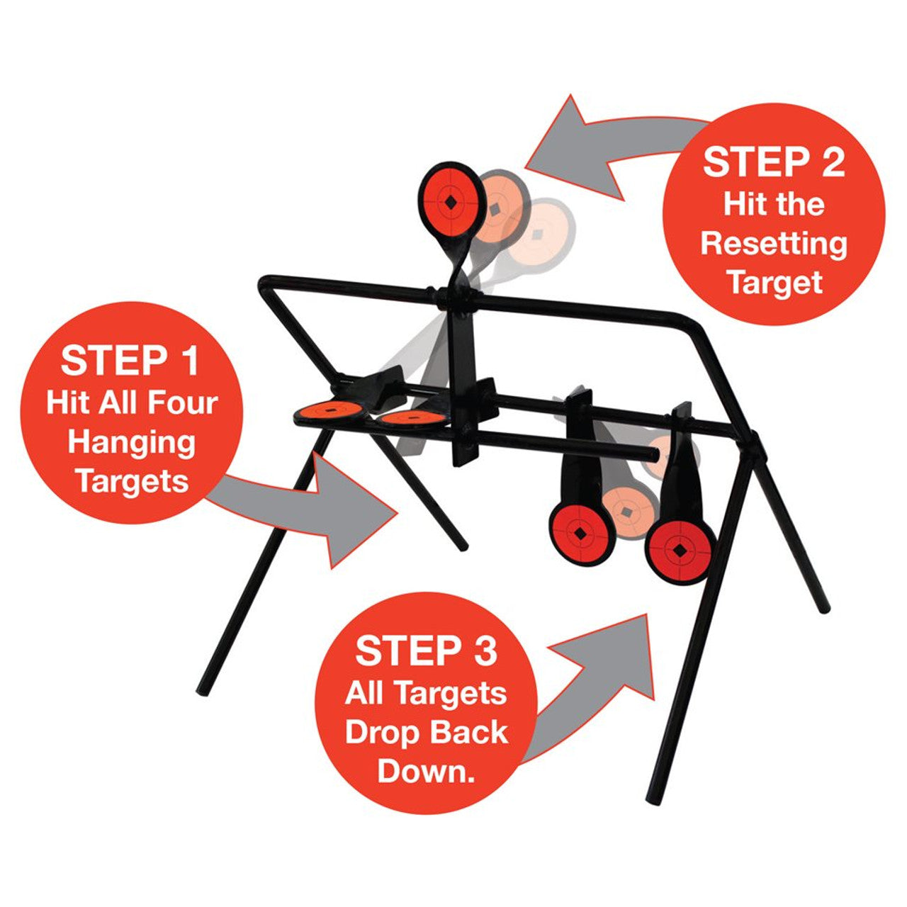 World of Targets® Gallery® Resetting Rimfire Target