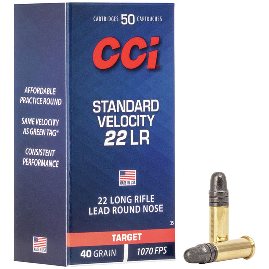 CCI Standard Velocity 22 LR 40 GR. 1070 FPS