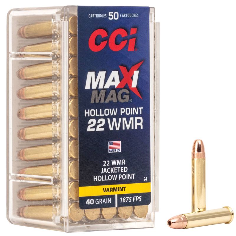 CCI Maxi-Mag, .22 WMR, JHP, 40gr. (50 rnds)