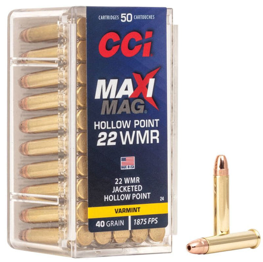 CCI Maxi-Mag, .22 WMR, JHP, 40gr. (50 rnds)