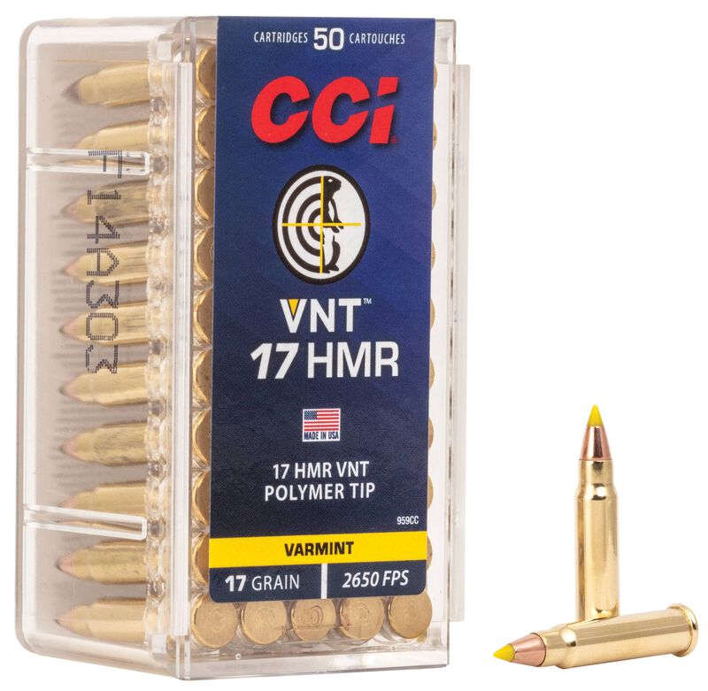 CCI VNT, 17 HMR, Polymer Tipped, 17 gr. (50 rnds)