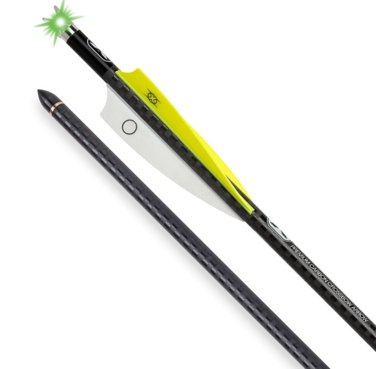 16-inch EVO-X Lighted Alpha-Blaze CenterPunch Premium Carbon Crossbow Arrows (3-pack)