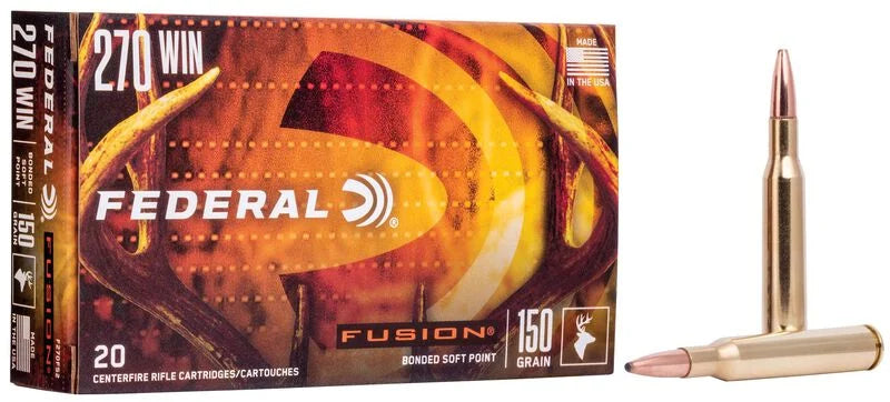 Federal Fusion 270 Win 150 Grain Soft Point