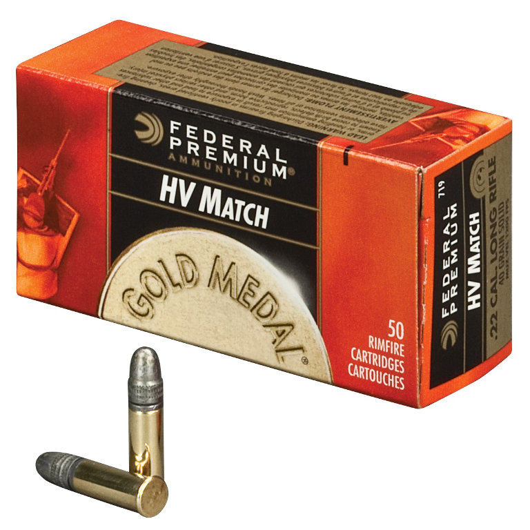 Federal Premium HV Match Gold-Medal .22 Cal Long Rifle 40 Gr. 1200 FPS