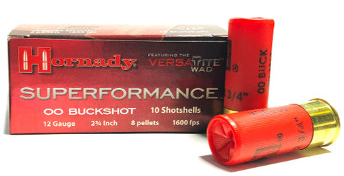 Hornady Superformance 12GA. 2 3/4" 00BK 1600FPS (10)