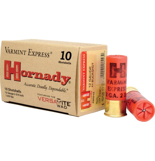 Hornady Varmint Express #4 Buckshot 12 GA. 2 3/4"