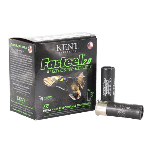 Kent Cartridge Fasteel 2.0, 12 Gauge , 3", 1 1/4oz, 1500FPS, #4