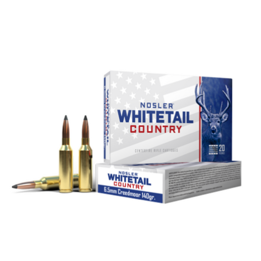 Nosler Whitetail Country 6.5creedmoor 140gr solid base