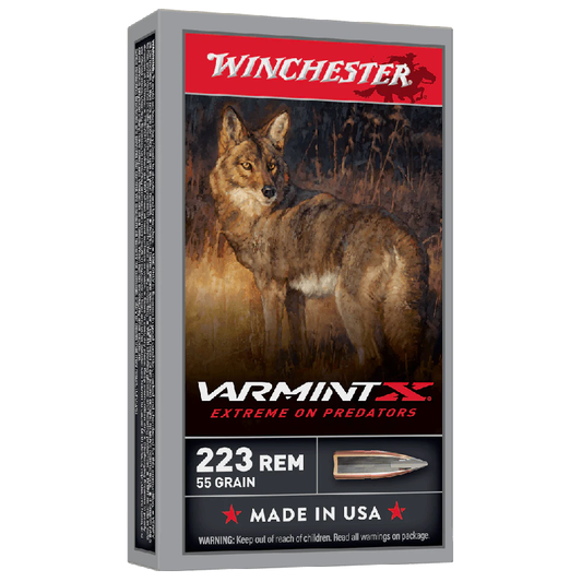 223 REM VARMINT X 55GR POLYMER TIP