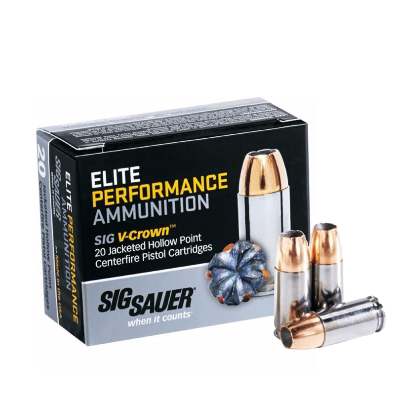 AMMO 9MM 147GR ELITE V-CROWN JHP BOX/20