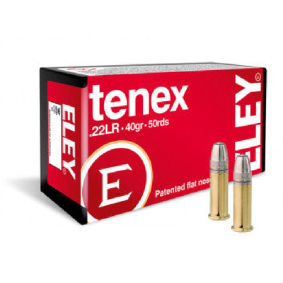 Eley Tenex, .22 LR, Lead Flat Nose, 40 gr. (50 rnds)