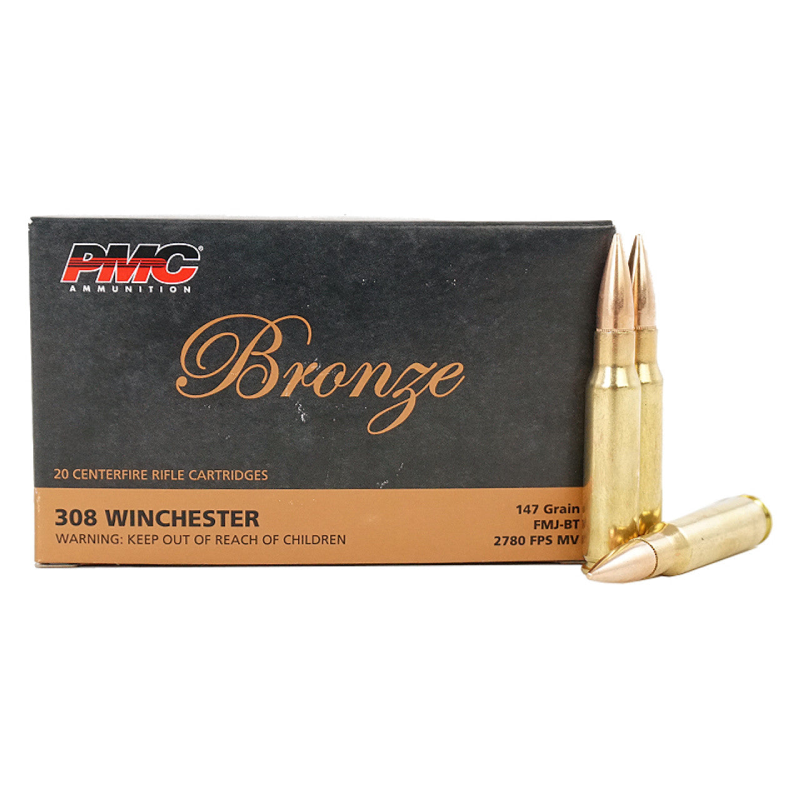 PMC Bronze 308 Win 147Gr FMJ-BT