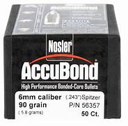 Nosler Accubond 6mm (.243) 90gr (50ct)
