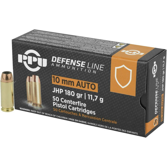 PPU 10mm AUTO DEFENSE JHP 180gr