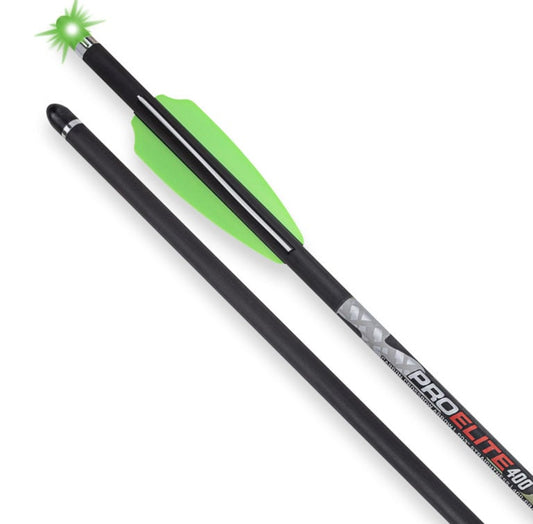 Lighted Alpha-Blaze Pro Elite 400 Carbon Crossbow Arrows