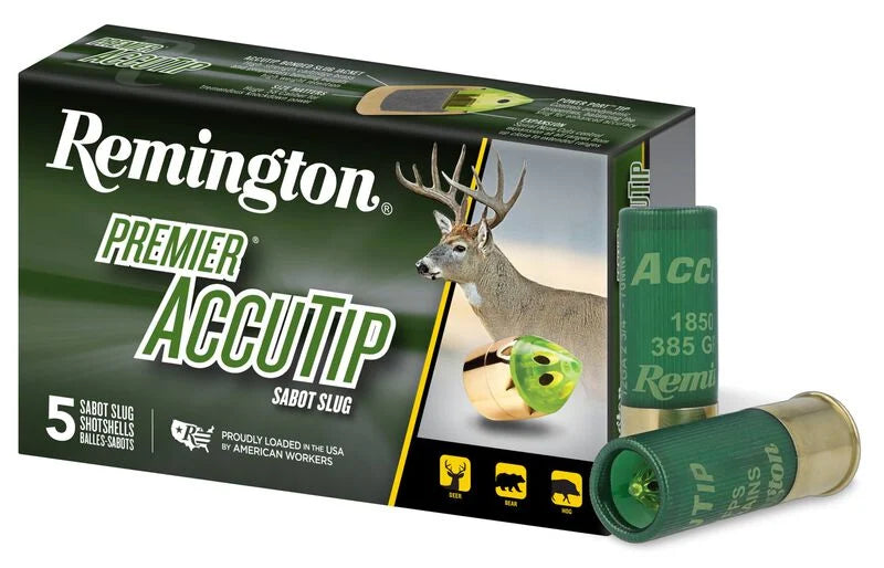 Remington Accutip Sabot Slug, 12 Gauge, 385 Grain, 2-3/4 in, 1850 fps
