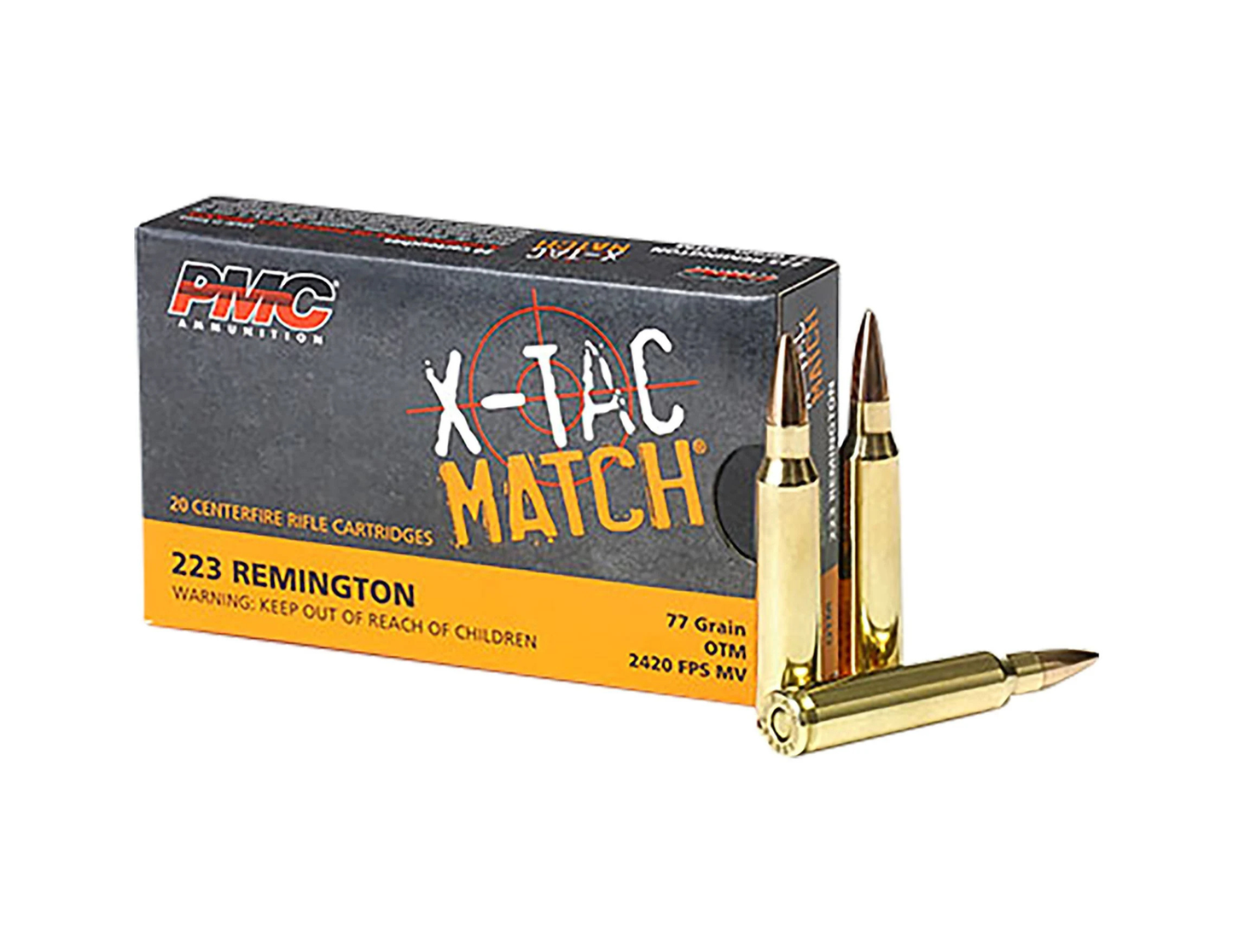 PMC X-TAC Match .223 Remington 77gr OTM Target (20)