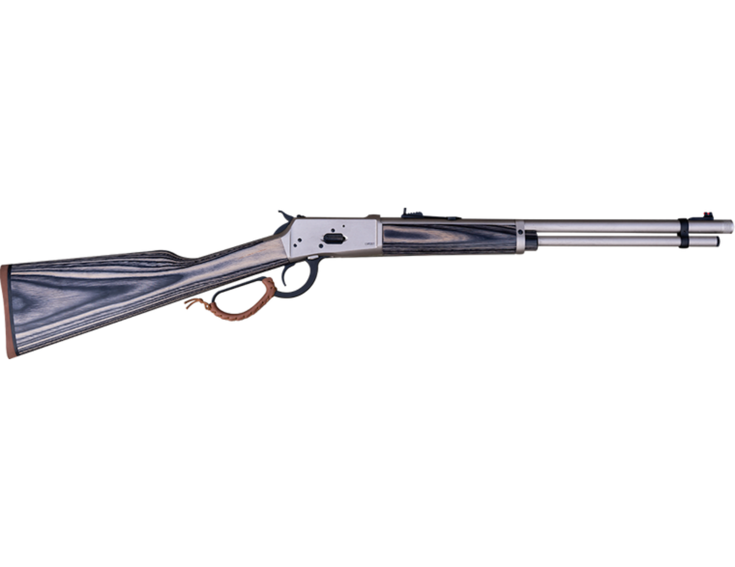 Canuck Wrangler "Jurassic" Brushed Nickel Receiver. Lever Action, .357 Magnum, 16.5" Barrel