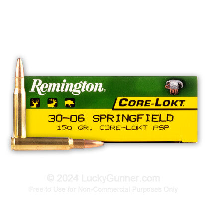 Remington 30-06 Springfield 150 Gr. Core-Lokt PSP