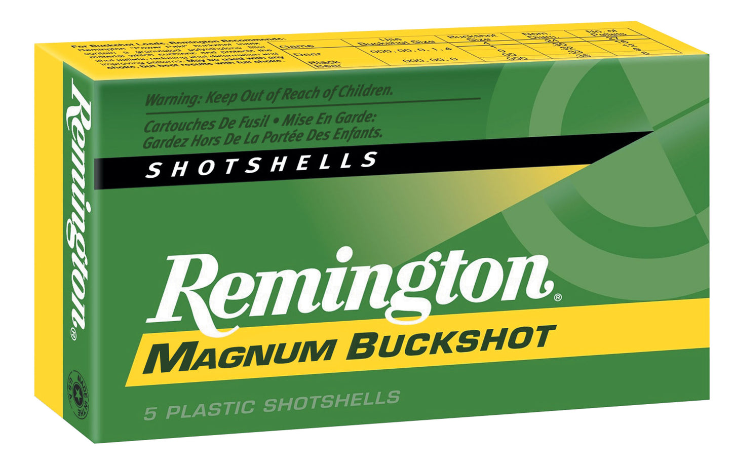 Remington Buckshot 12 GA. 2 3/4" 00BK