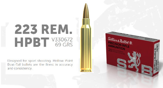 S & B c.223 REM 69GR. OTM HPBT