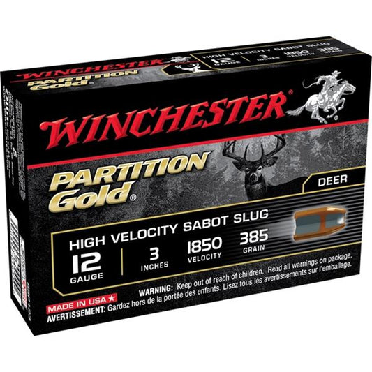 Winchester Partition Gold Sabot Slug 12 GA. 3" 385 Gr.