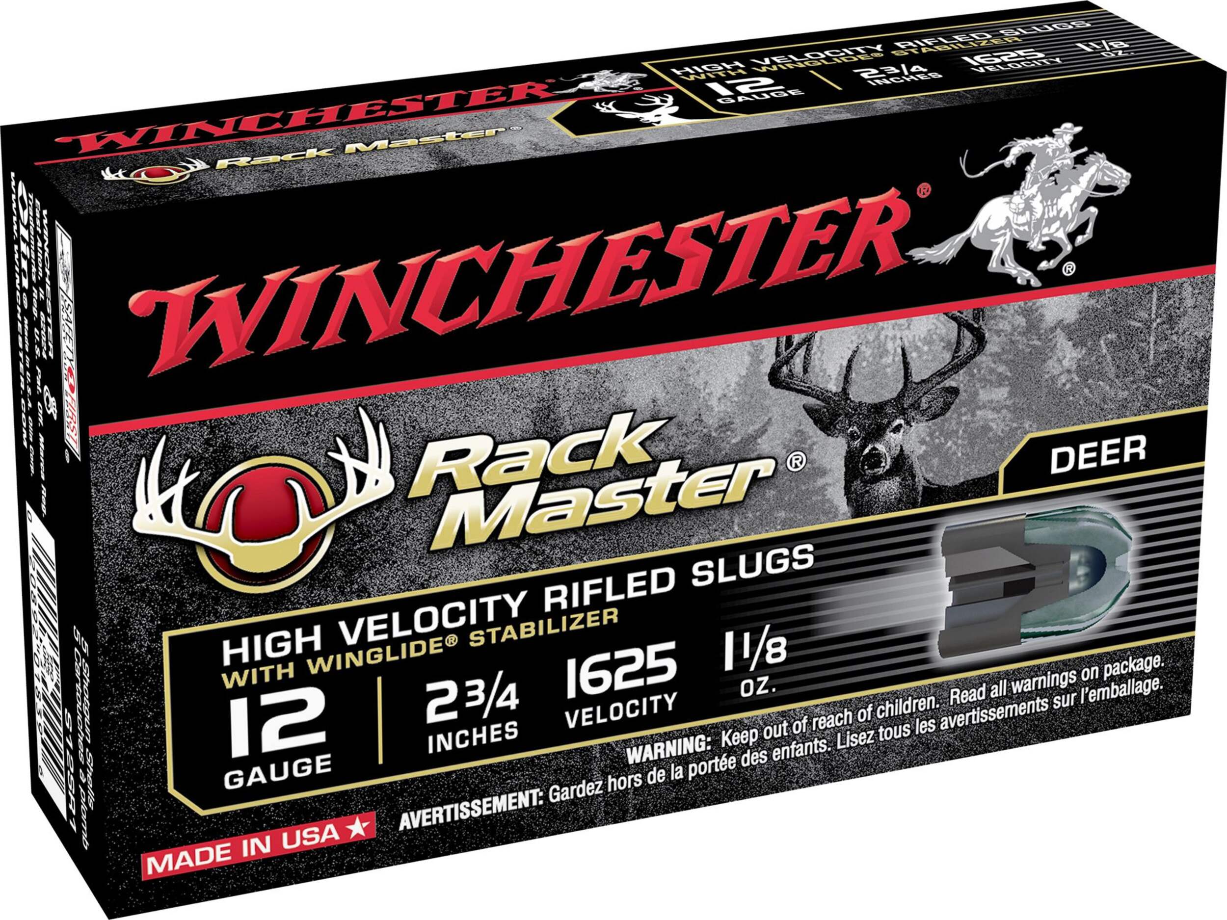 Winchester Rack Master Rifled Slug 12 GA. 2 3/4