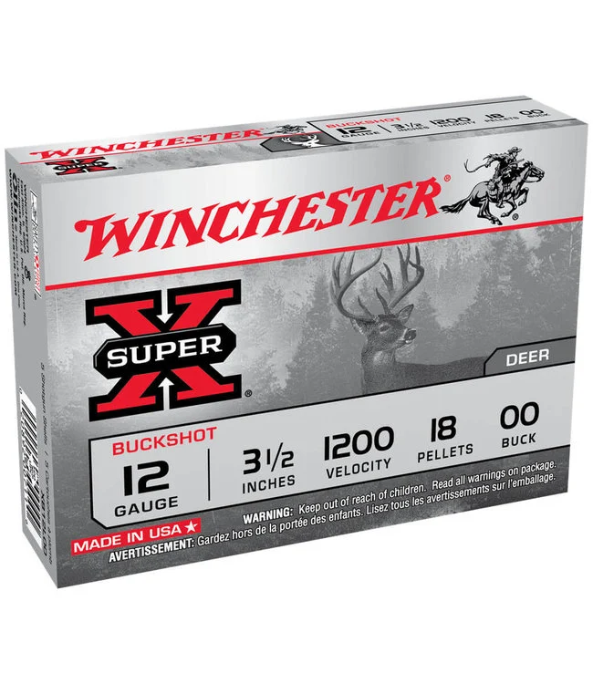 Winchester Super-X Buckshot 12 GA. 3 1/2" 1200 00BK