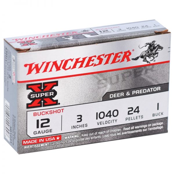 Winchester Super-X Buckshot 12 GA. 3" 1040 1BK