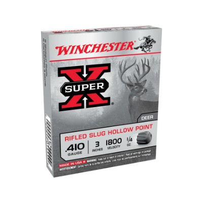 Winchester Super-X Rifled Slug HP .410 GA. 3" 1800 FPS 1/4 oz.