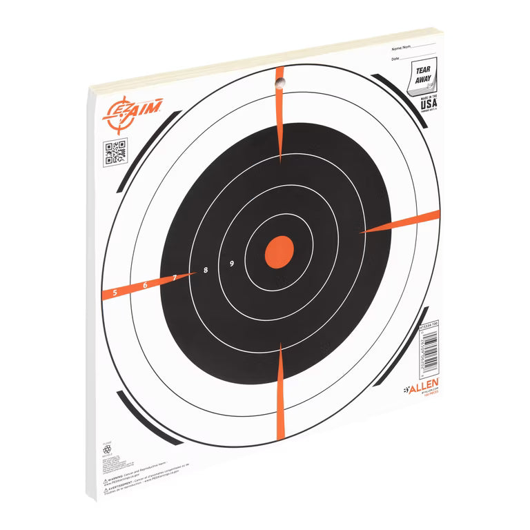 HQ Outfitters Bullseye Paper Target, 12"x12" (15 pack)