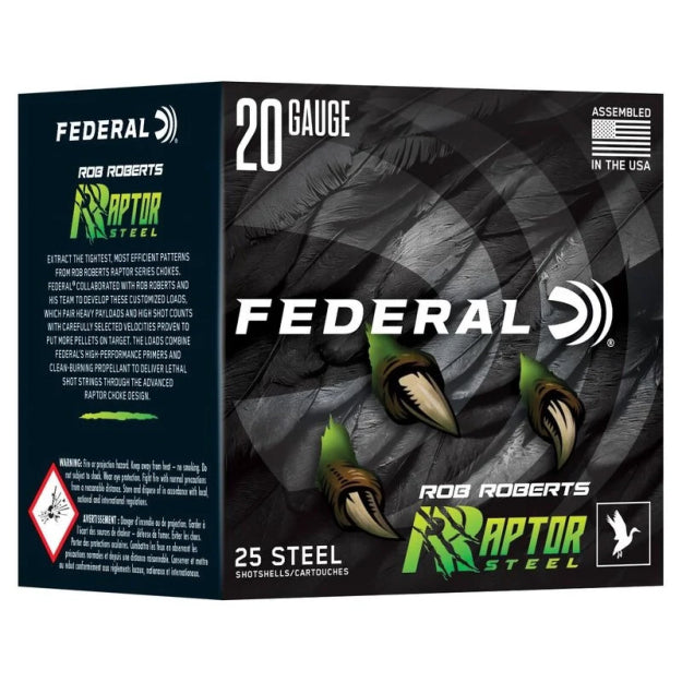 Federal 20 Gauge 3" #3 Raptor Steel 1oz