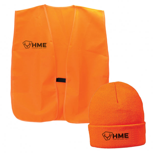 Hunter Orange Vest & Beanie