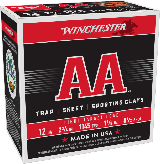Winchester AA 12 Gauge 2-3/4" #8.5 Light Target Load