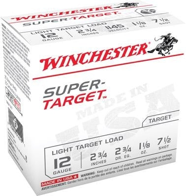 SUPER-X SUPER TARGET 12 GA. 2.75" 1.1/8OZ. #7 1/2